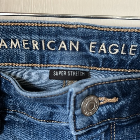AE American Eagle super stretch flare boot cut jeans size 6 long - Picture 2 of 5